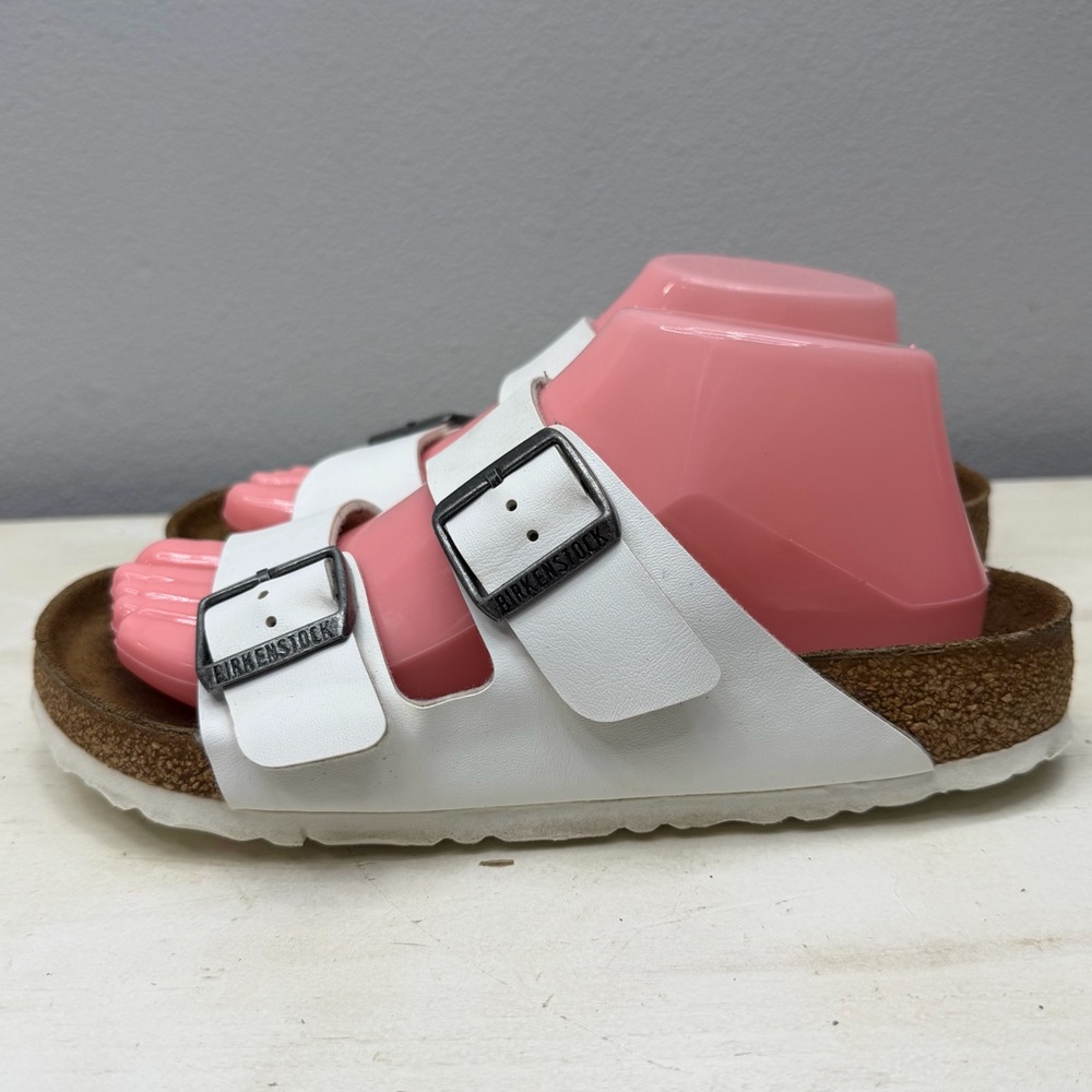 Birkenstock White Two-Strap Sandals